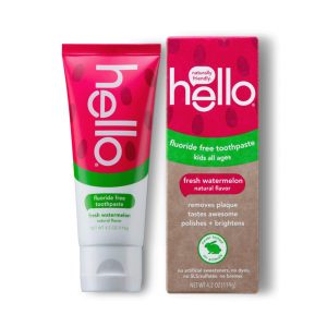hello Kids Natural Watermelon Fluoride Free Toothpaste