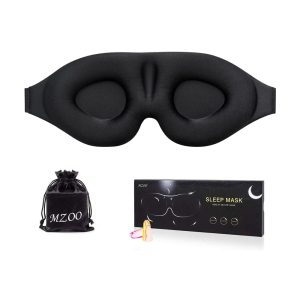 MZOO Sleep Eye Mask for Men Women, 3D Contoured Cup Sleeping Mask